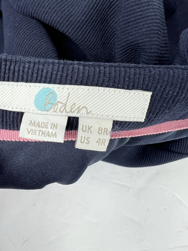 Vestido midi Boden azul marino jade algodón Belle acampanado talla 4 para mujer’s Foto 4 de 4