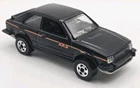 Hot Wheels Ford Escort XR3 Black W/ Orange Stripe Malaysia 1982 Vintage