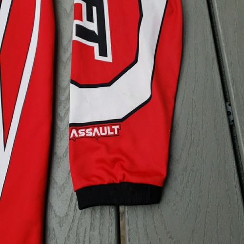 SHIFT Moto Jersey Mens Medium Black Red Assault MX Motocross - Picture 4 of 13