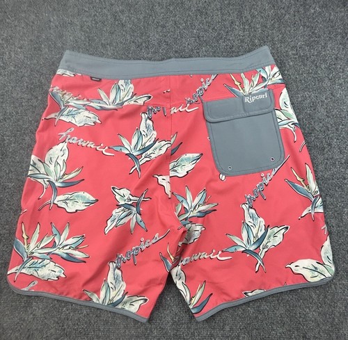 Rip Curl Mens 36 Mirage Board Shorts Aloha Palm Trees Swim Surf Beach Hawaii (F) - Picture 7 of 7