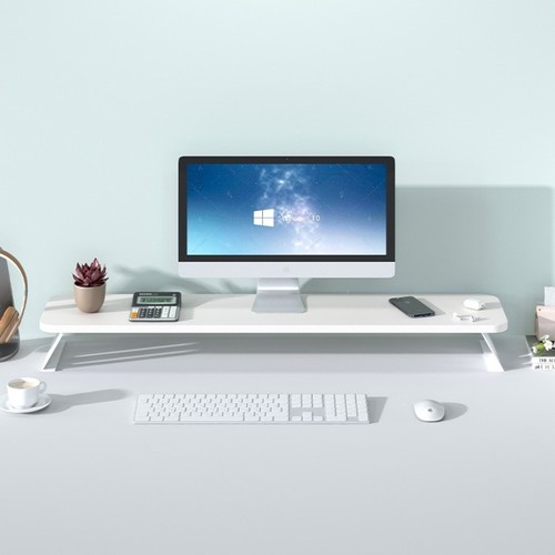 50/60cm Computer Height Stand Desktop Storage Rack Office - Afbeelding 4 van 20