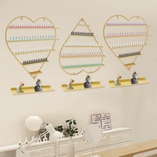 Wall Nail Polish Storage Racks 5Tiers Heart-shaped Display Rack Polish Organizer