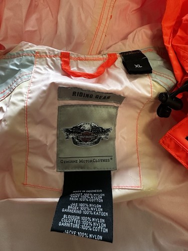 Harley Davidson Womens Hooded Riding Suit Reflective Size XL - Picture 8 of 14
