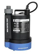 DEKO PRO 1/3HP 2450 GPH Electric Water Pump Utility Sump Pump Model CSP9028 Blue
