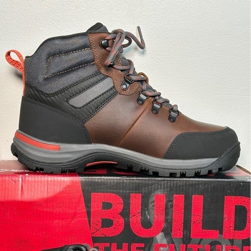 Wolverine Waterproof Plus Brown Leather Work Boots Hiking Mens Sz 9M Steel Toe - Picture 2 of 12