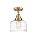 Innovations Lighting 447-1C-10-8 Bell Semi-Flush Bell 8"W - Brushed Brass /