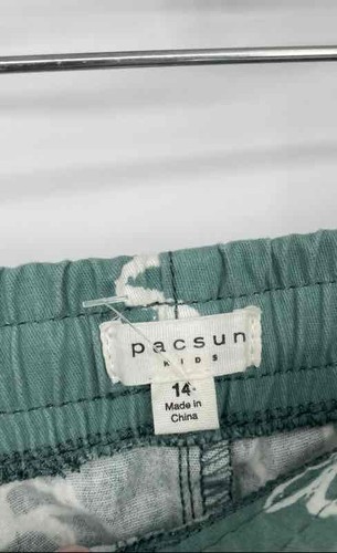 Pacsun Boys Multicolor Floral Pockets Swim Trunks Shorts Size 14 Lot Of 2 - Picture 3 of 10
