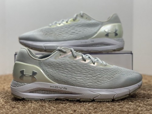 Größe 10 – Under Armour HOVR Sonic 3 W8LS Halo grau weiß Bluetooth Turnschuhe gebraucht, in einwandfreiem Zustand