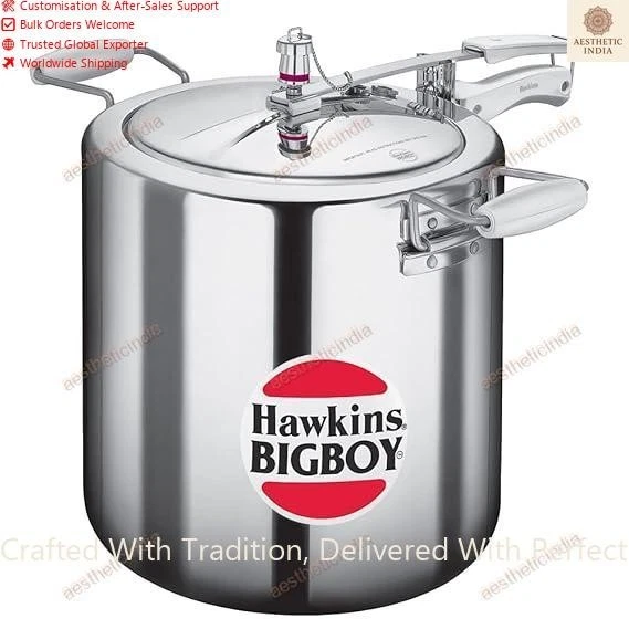 Hawkins Bigboy Aluminum Pressure Cooker, 22 Litres