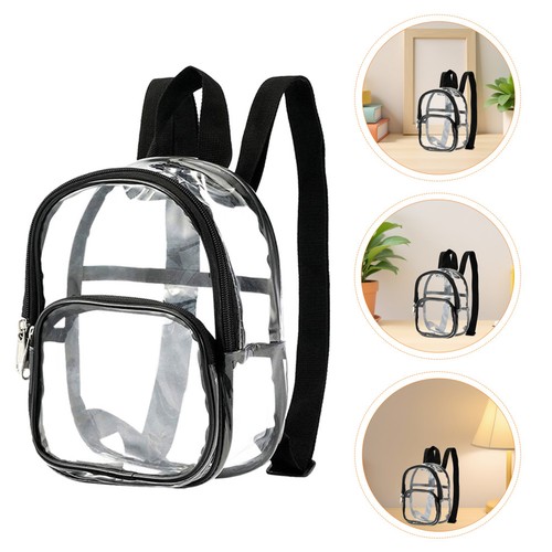  2 Stück Mini Transparent Rucksack Transparent für Freizeitparks Büchertasche Jungen - Bild 10 von 12