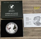 2021 US Mint American Eagle One Ounce Silver Proof Coin