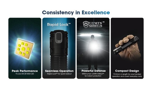 Nitecore EDC31 Compact Tactical EDC Flashlight -3,500 Lumens, 380m Beam, Recharg - Picture 3 of 11