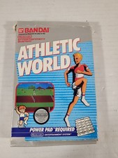Athletic World (Nintendo NES, 1989) Cartridge & Box Tested Ships Free