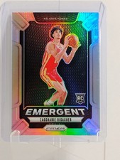 Zaccharie Risacher Emergent Rookie Silver Prizm 2024-25 Panini Prizm  #6 Hawks