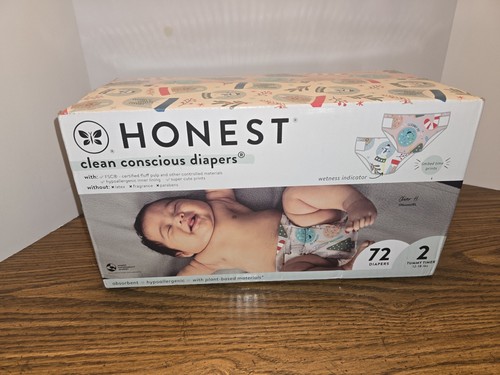 The Honest Company Limited Edition Diapers 76 Count, Size 2 (12-18lbs)