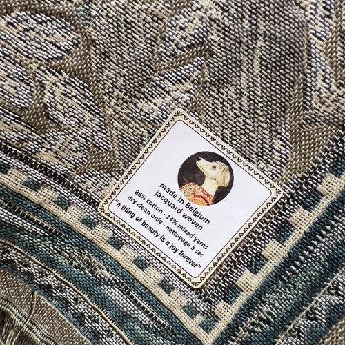 Jacquard William Morris Pimpernel Floral Überwurf Decke Wandteppich Made In Belgium - Bild 6 von 6