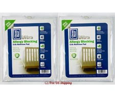 Clean Rest Baby Waterproof Crib Mattress Pad Ultra-Breathable 52x28" 2-Pads