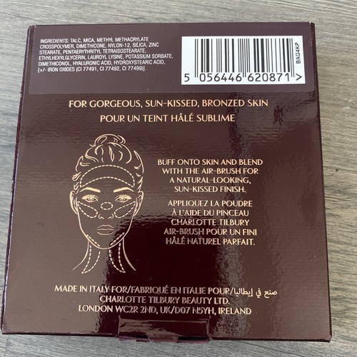 Charlotte Tilbury Airbrush Bronzer Matt #2 Medium Neu 100 % AUTHENTISCH volle Größe - Bild 2 von 6
