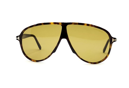 Gafas de sol TOM FORD TF 1211 Vladimir 52N Habana / lentes verdes 65 nuevas - Imagen 2 de 4