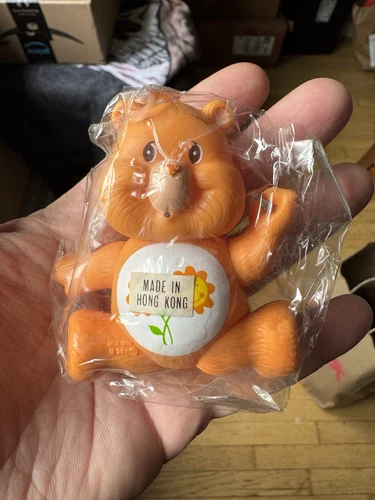 Vintage Care Bear Poseable Figure Friend Bear Sunflowers AGC 1983