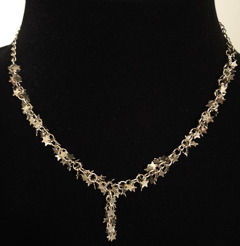 Cool Jewels Necklace Y-Drop Star Charm Chain 18in Silver Tone Celestial BOHO - Picture 11 of 11