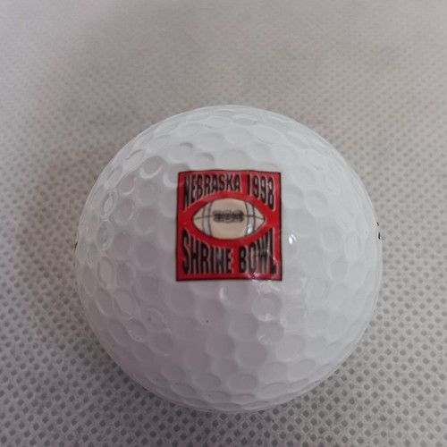 Wilson TC2 Tour Golf Balls 6 New White 1998 Nebraska Shrine Bowl Logo 2 Sleeves - Picture 4 of 7