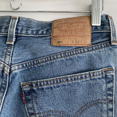 Levi’s 501 Light wash button fly jeans, 31 x 30 100% Cotton Made in Mexico - Picture 4 of 12