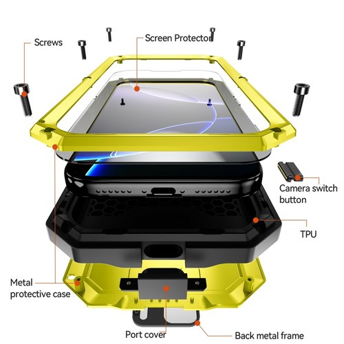 For iPhone 17 Pro Max Air Case Heavy Duty Waterproof Shockproof Screen Cover - Bild 40 von 47