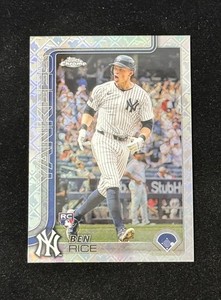 2025 Topps Chrome Logofractor #139 BEN RICE Rookie New York Yankees