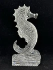 Waterford Crystal Sea Horse - Large - 7" TALL Figurine/Paperweight Vintage