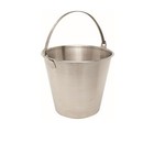 Economy S/St. 12L Bucket.Not graduated - 30cm top diameter.