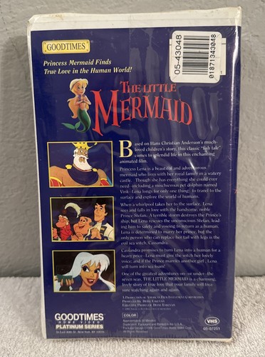 The Little Mermaid (VHS, 1992) Good Times Video, The Version Children Love NEW - Picture 2 of 6