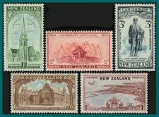 New Zealand #274 - 278 Mint NH 1950 Canterbury Centenary Set @ Super Low Price