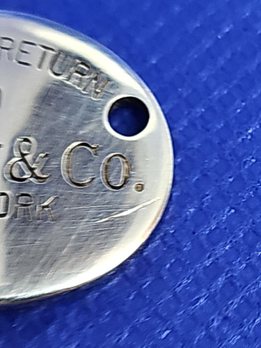 Authentic Tiffany & Co Sterling 925 "Return To Tiffany" Tag Pendant - Bild 2 von 4