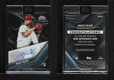 2023 Topps Chrome Black Auto Bailey Falter #CBA-BF Rookie Auto RC