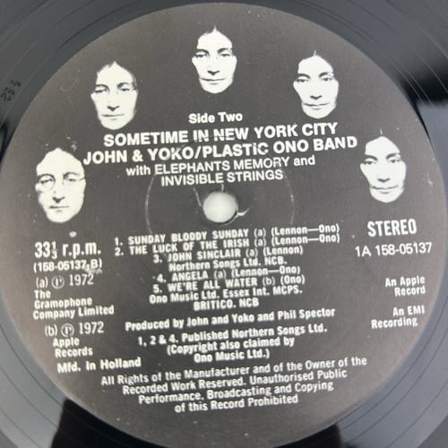 JOHN LENNON & YOKO PLASTIC ONO BAND Some Time In New York City 1972 Double LP EX - Picture 9 of 21