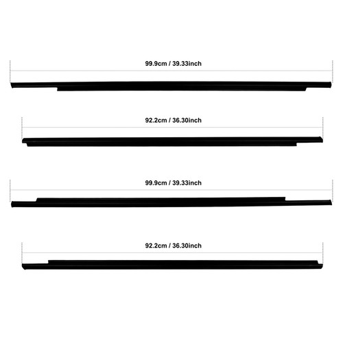 Fits 2004-2009 Toyota Prius 4x Door Window Moulding Weatherstrip Trim Seal Belt - Picture 9 of 9