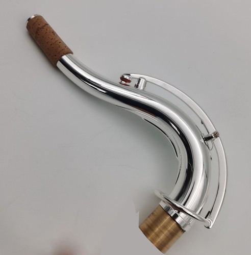 Cuello de saxofón tenor estilo SBA C10 plateado Eastern Music Power - Imagen 2 de 13