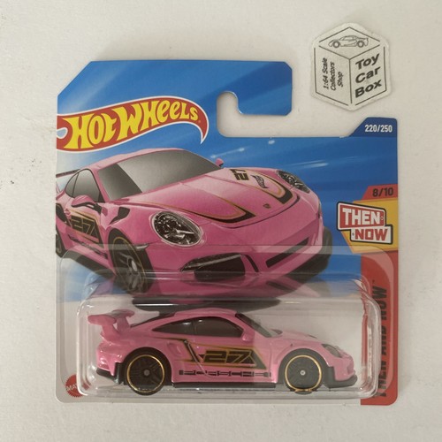 2025 HOT WHEELS #220 - Porsche 911 GT3 RS (Pink #8 Then & Now - Short Card) C75
