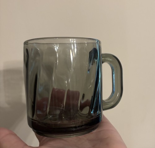 Libbey Smoke Gray Swirl Mugs Set Of 4 - Picture 18 of 21