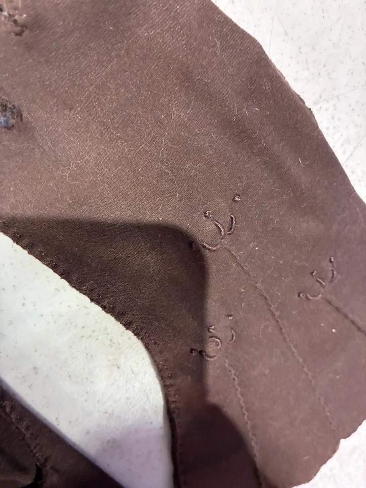 Lote de 2 luvas vintage Hansen década de 1950 8” marrom/bege noite/dia tamanho 7.0 - Imagem 4 de 4