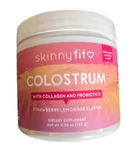 SkinnyFit Colostrum Collagen & Probiotics STRAWBERRY LEMONADE Authentic