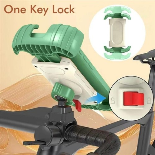 Porta Cellulare Universale Rotazione 360 Gradi Manubrio Moto Bicicletta Phon - Foto 9 di 11