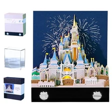3D Calendar 2026 Time Piece Calendar, Tear-Away Calendar 3D Memo Fantasy Castle