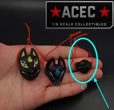 USA 1/6 scale Kitsune Fox Mask For 12" PHICEN Hot Toys Worldbox VERYCOOL Figure