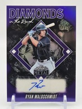 2025 Leaf Metal Baseball Ryan Waldschmidt Auto 8/10 Purple Prismatic Diamonds