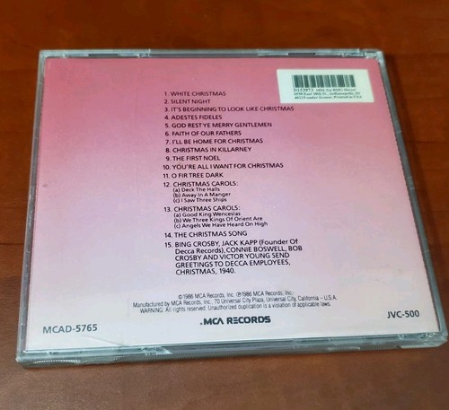 Bing Crosby Sings Christmas Songs by Bing Crosby (CD, 1986) - Foto 2 di 4