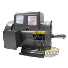 5 HP Single Phase Baldor Electric Compressor Motor 184T Frame # L1430T 230 Volt