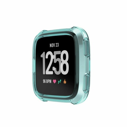 For Fitbit Versa Lite Silicone TPU Shell Case Screen Protector Frame Cover - 第 7/15 張圖片