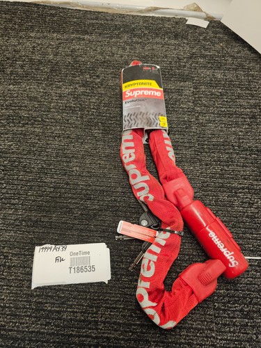 Supreme X Kryptonite 1010 Integrated Chain Lock SS21 Reflective Box 3 KEY - Picture 11 of 11